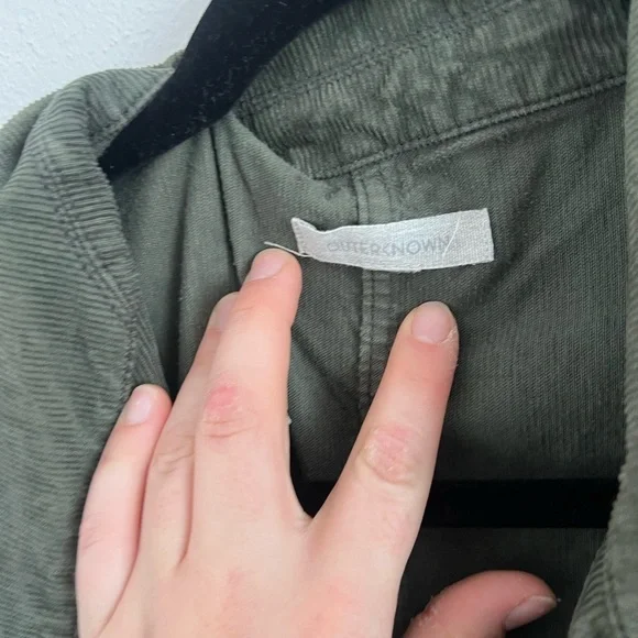 Outerknown Green Corduroy Jumpsuit, size small